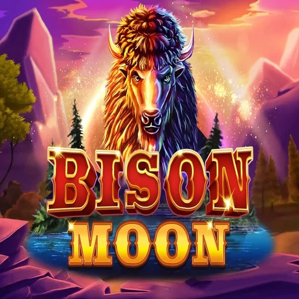 Bison Moon slot logo by Northern Lights Gaming at Sol Casino
