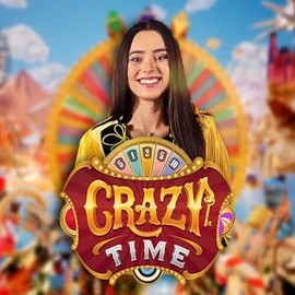 Crazy Time online game logo by Evolution on solcasino-espana.com