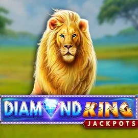 Diamond King Jackpots slot logo by SpinPlay Games at Sol Casino