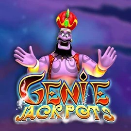 Official Jackpots logo: Genie Jackpots by Blueprint Gaming at Sol Casino