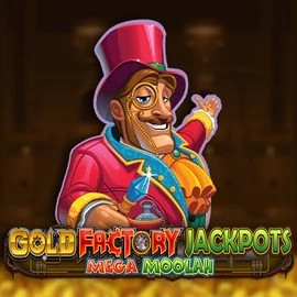 Gold Factory Jackpots Mega Moolah logo – Jackpots by Aurum Signature Studios at Sol Casino