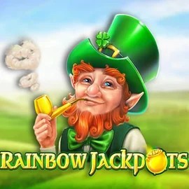 Rainbow Jackpots slot logo by Red Tiger Gaming at Sol Casino