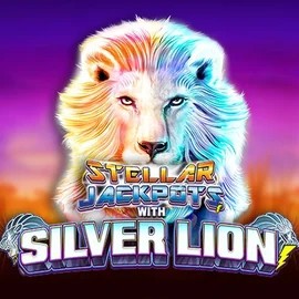 Stellar Jackpots with Silver Lion by Lightning Box Game, showcased at solcasino-espana.com – game logo
